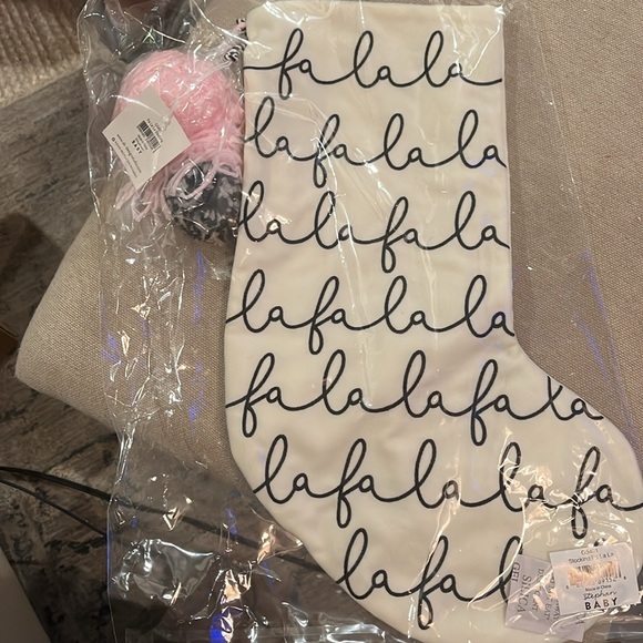 Stephan Baby Wool Felt Keepsake Christmas Stocking, Fa La La/NWT - Picture 7 of 8